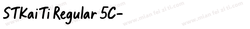 STKaiTi Regular 5C字体转换